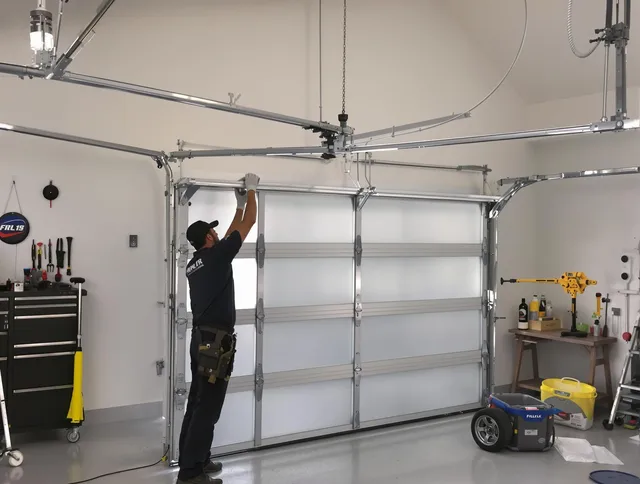 Marblehead Garage Door Repair certified team performing precision garage door installation in Marblehead