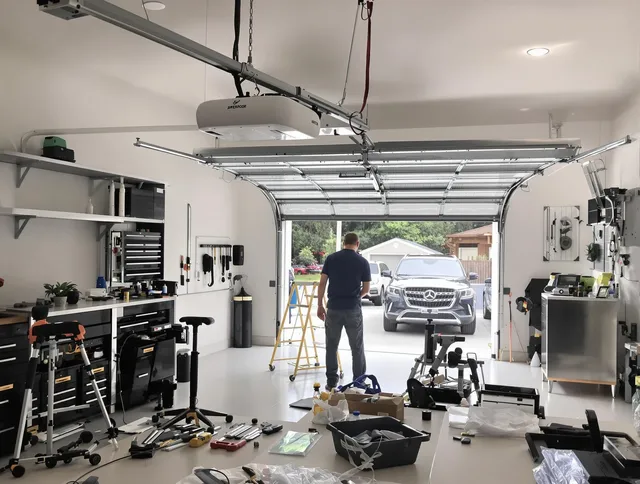 Garage door opener installation by Marblehead Garage Door Repair in Marblehead
