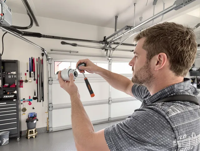 Garage door opener repair service by Marblehead Garage Door Repair in Marblehead