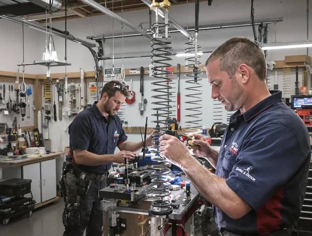 Garage door spring repair service by Marblehead Garage Door Repair in Marblehead